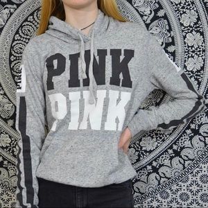 Grey Pink Hoodie